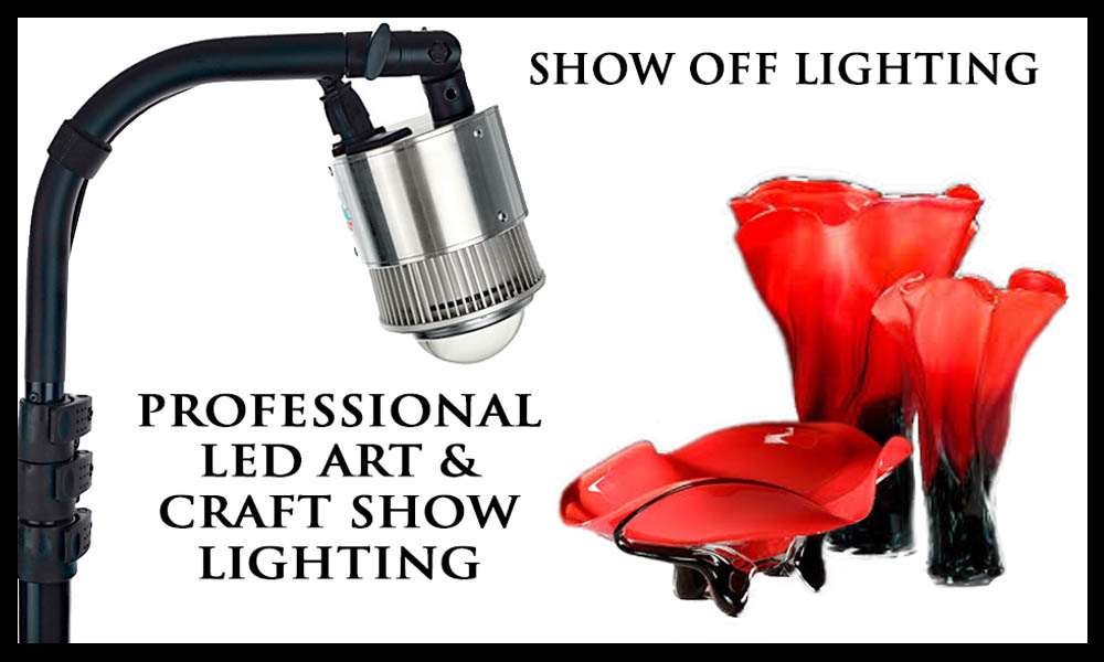 Craft Show Booth Lighting, Portable LED Display Light