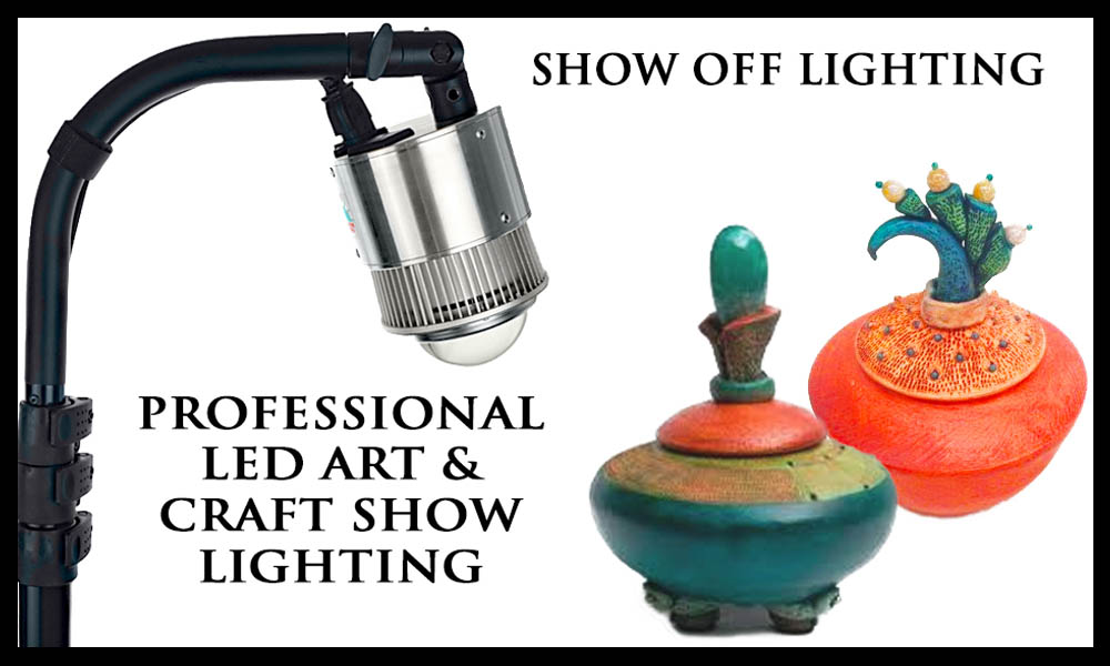 craft show display lights, craft show tent lights, craft show lights